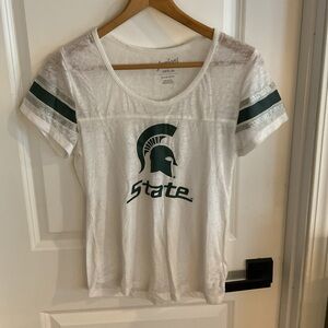 Gen2 - Michigan State - White and Green Shirt - Juniors Size 11-13